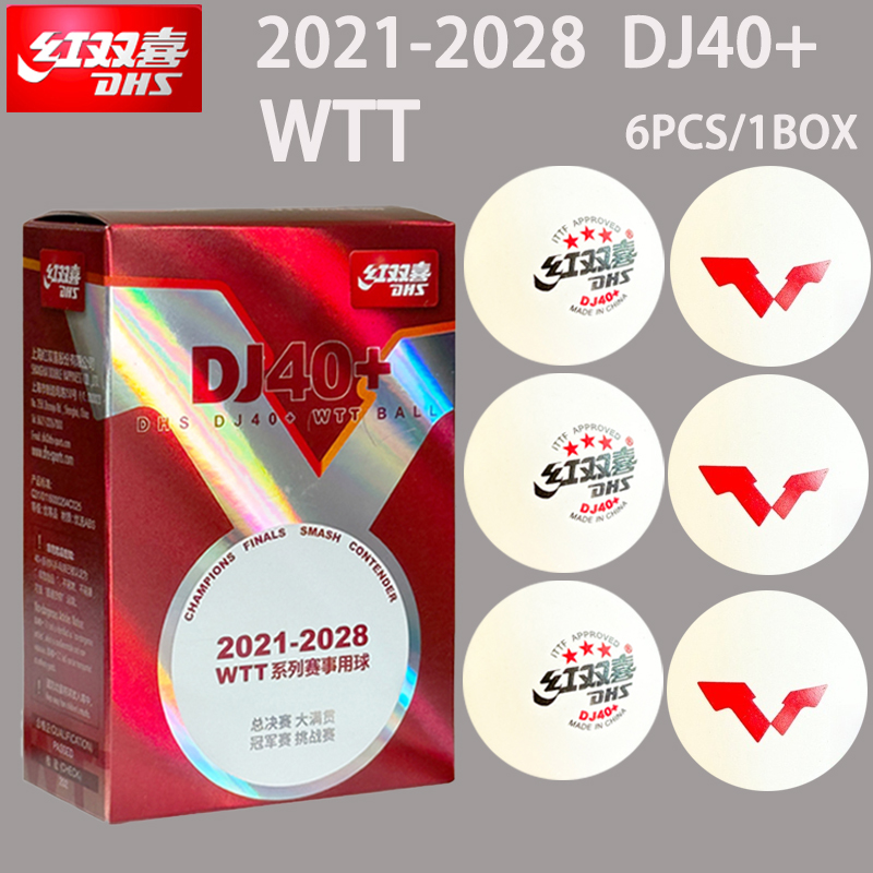 Table Tennis Olympics - Neue DHS DJ40+ Tischtennisbälle WTT 3-Sterne-ABS