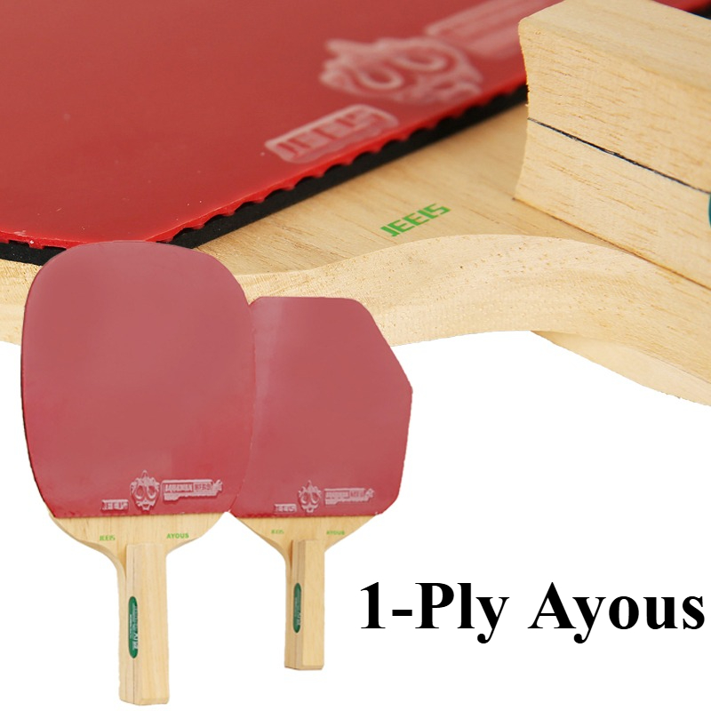 Table Tennis In Japanese - JEELS Japanisches 1-lagiges Ayous-Holz Tischtennisschläger Hexagon/Quadrat