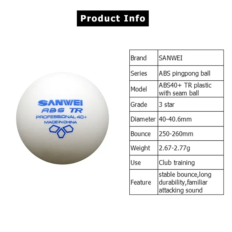 SANWEI-ABS TR 3-Sterne-Tischte – Table Tennis Olympics Bewertung und Preis