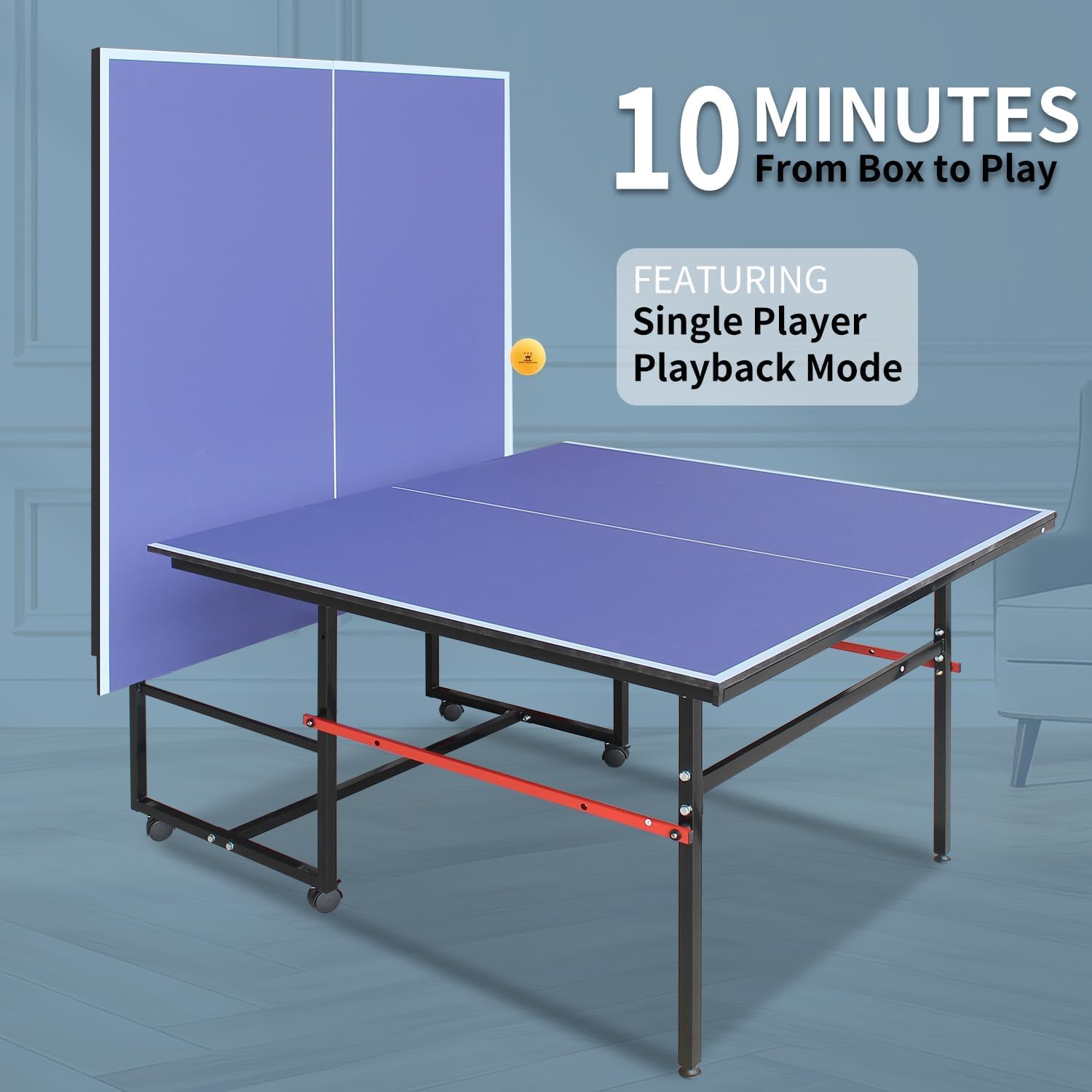 8 Fuß tragbarer Ping-Pong-Tisc – Table Tennis Olympics Bewertung und Preis